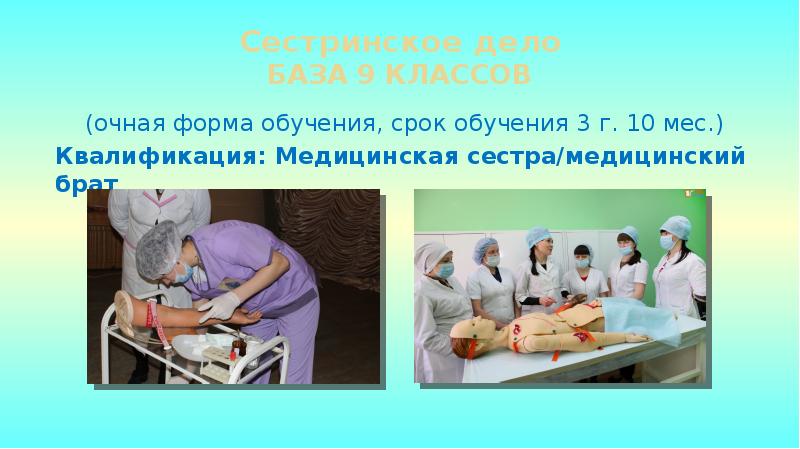 Предметы в медицинском колледже сестринское дело