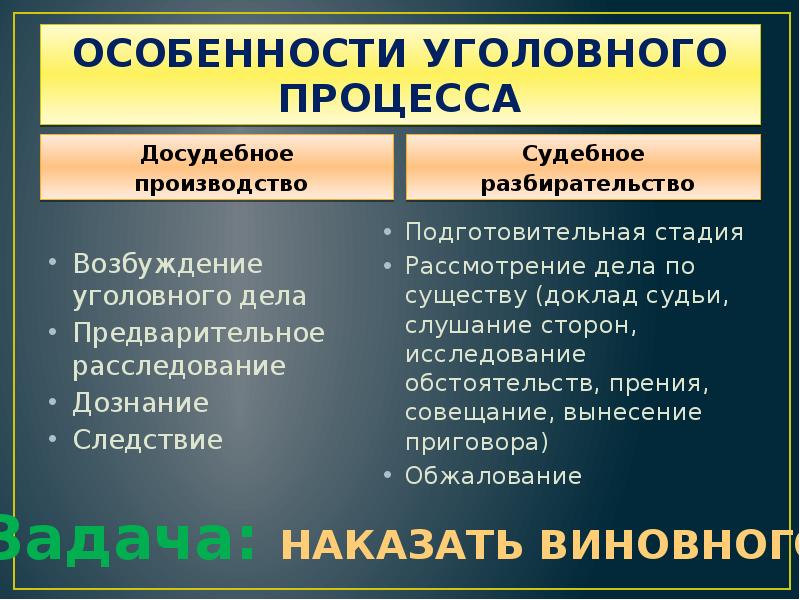 Основные черты уголовного процесса в сша презентация