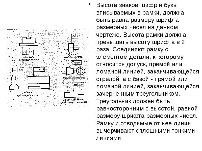 Высота в чертежах