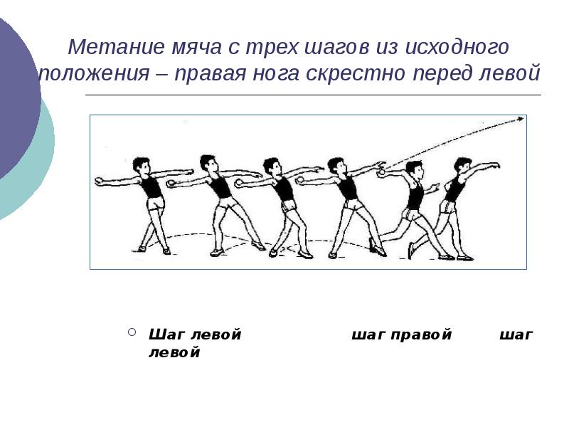 Техника метания теннисного мяча картинки