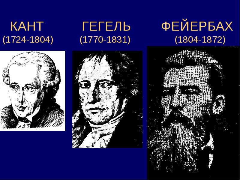 Имена немецких философов. Кант Гегель Фейербах. Кант Гегель Фейербах учение. Немецкая классическая философия Гегель Фейербах. Канта Маркс Гегель Фейербах.