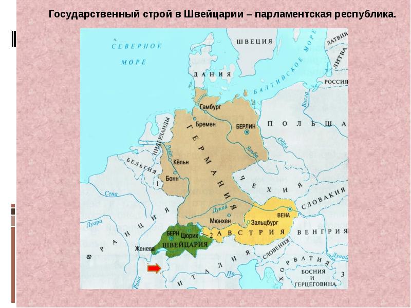 Презентация для 3 класса в центре европы