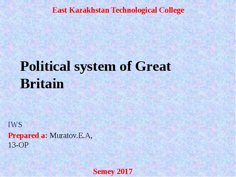 Political system of Great Britain