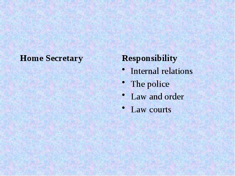 Home Secretary Home Secretary