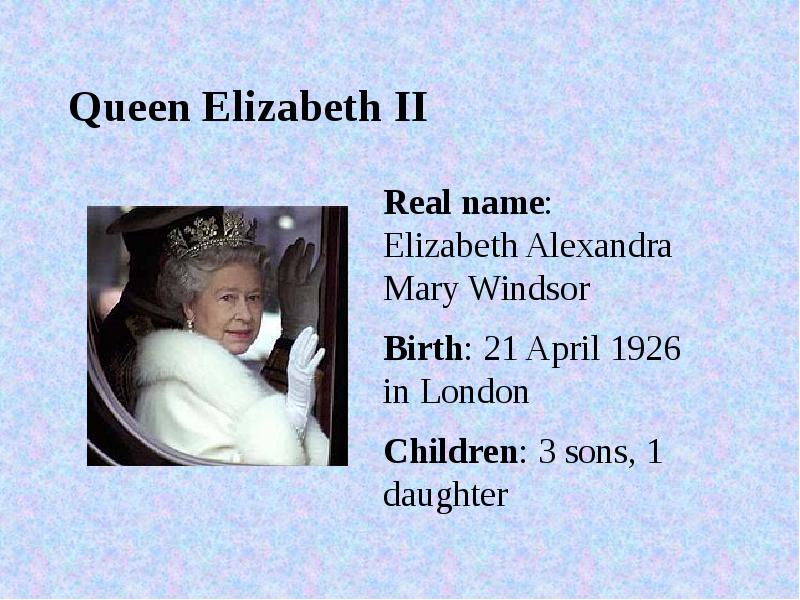 Queen Elizabeth II