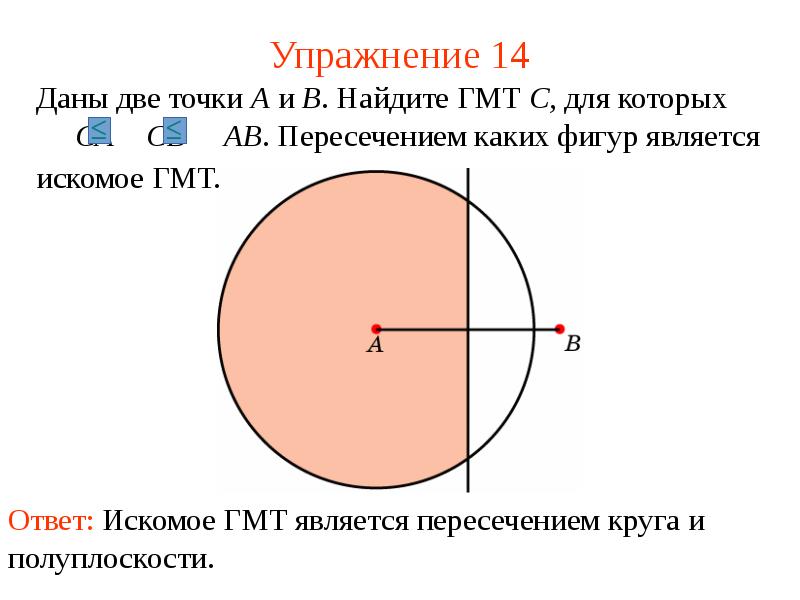 Геометрическое место точек презентация