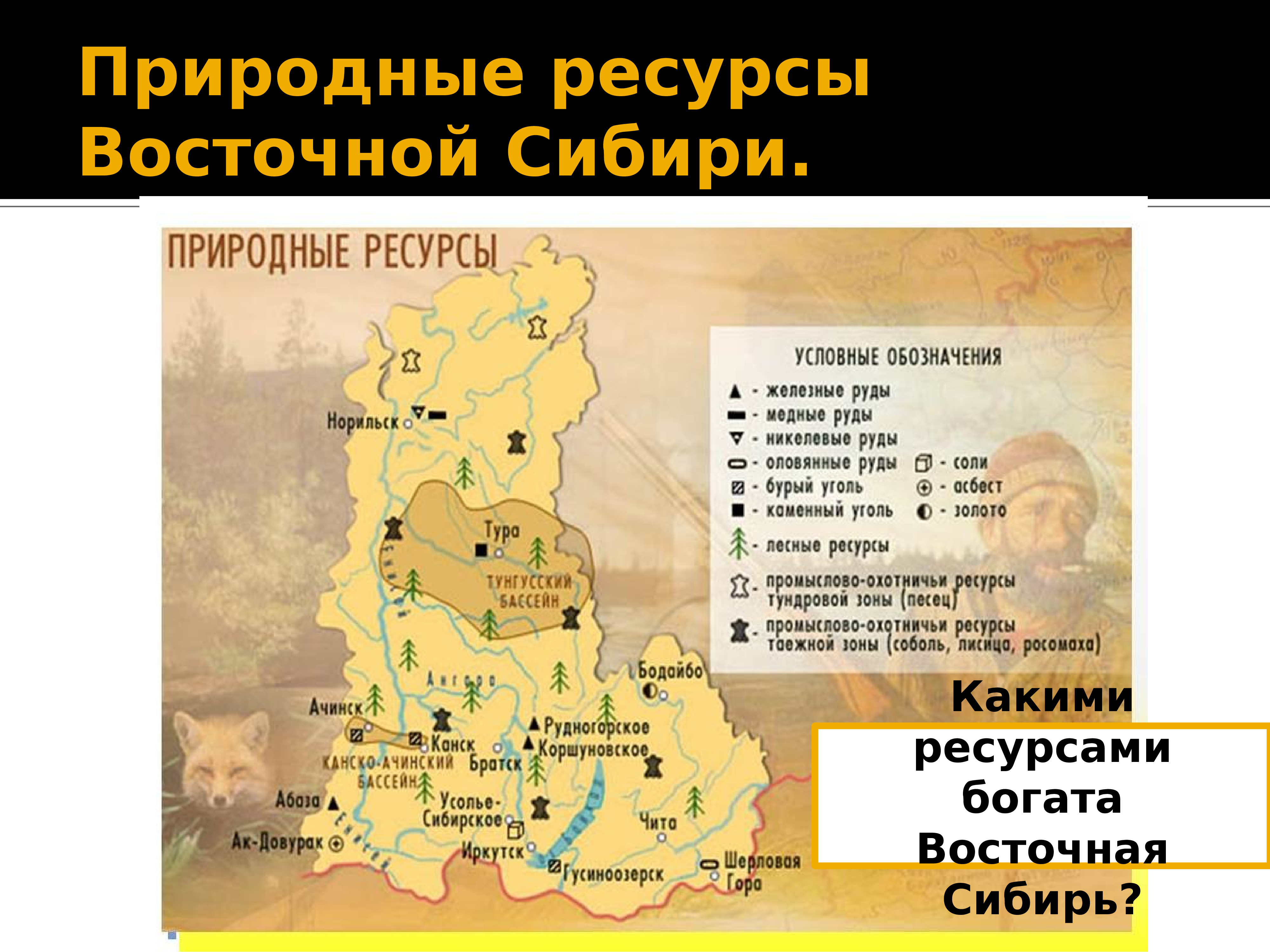 Восточно-Сибирский экономический район природные ресурсы