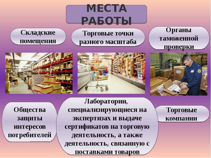 Презентация на тему товаровед эксперт