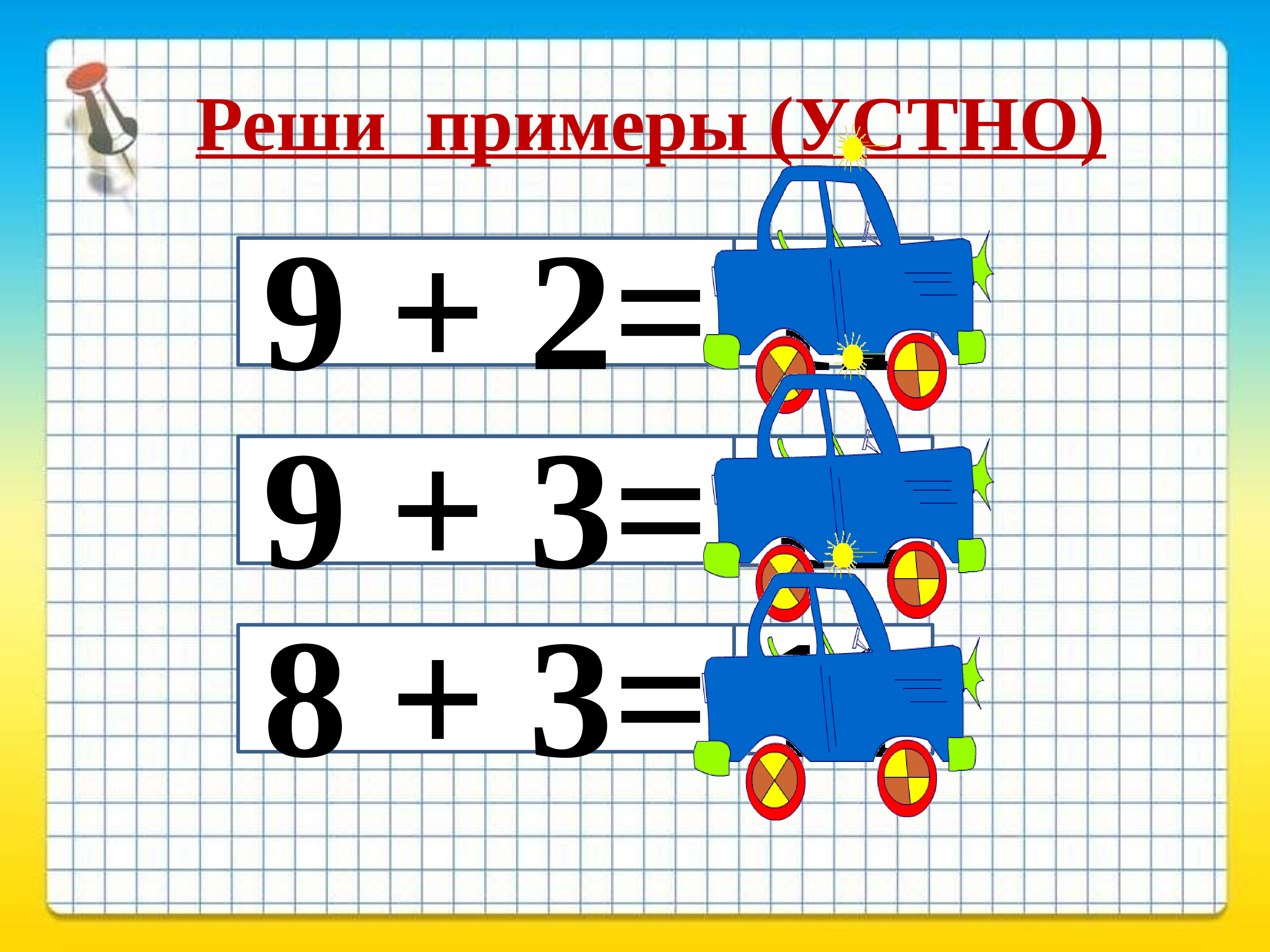 Математика 1 класс переход через десяток презентация