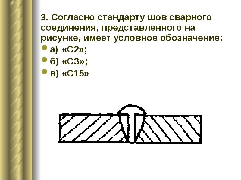 Вид сварного соединения представленного на рисунке является