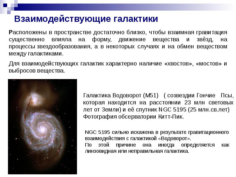 Строение галактики презентация