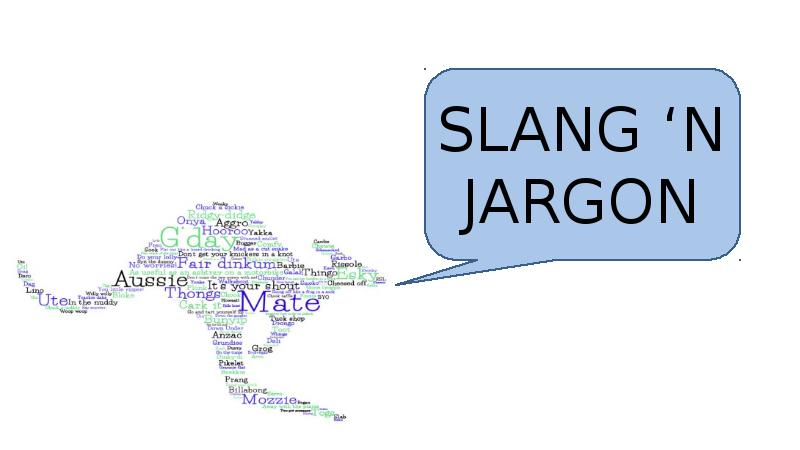 SLANG ‘N JARGON SLANG ‘N JARGON