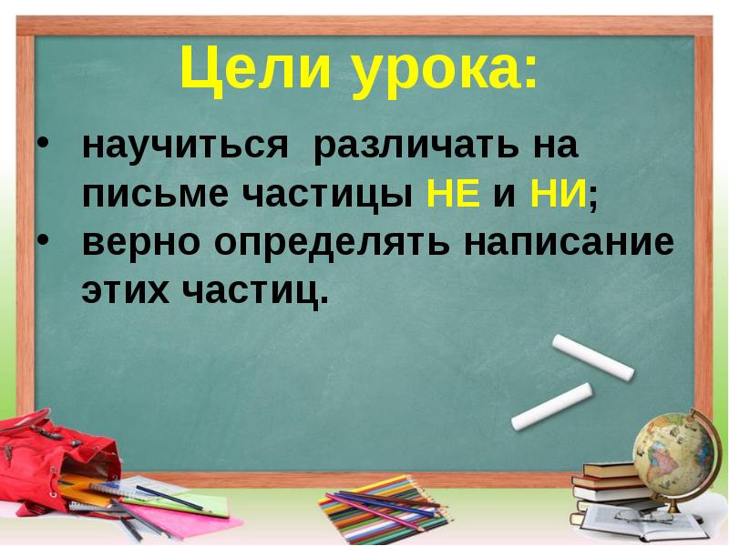 Различение на письме частиц не и ни урок в 7 классе презентация