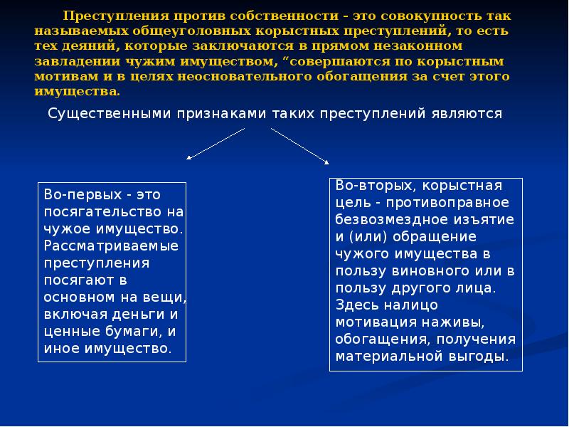 Действия в корыстных целях