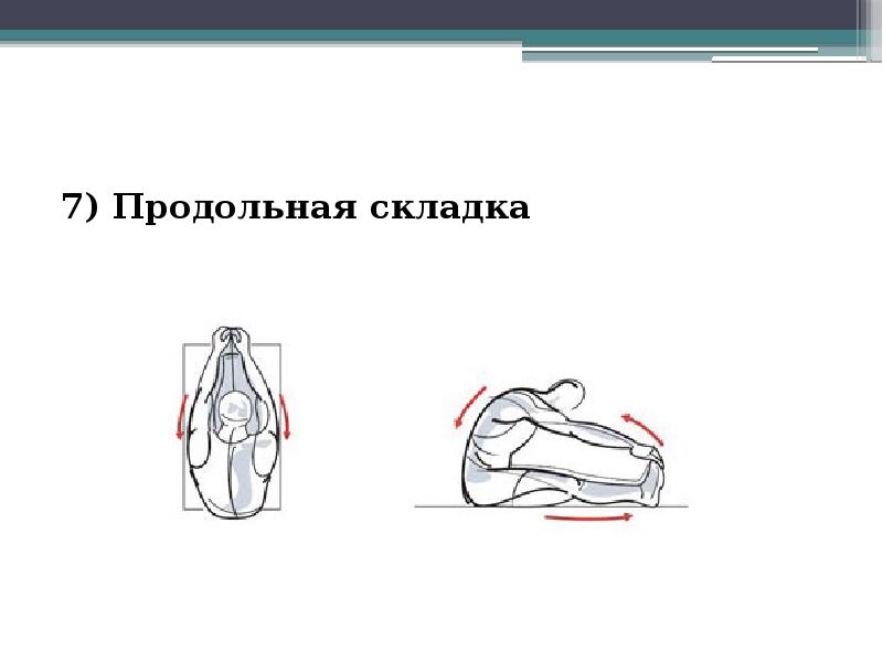 Продольная складка. Одиночная продольная складка. Нормы упражнение складка у детей.