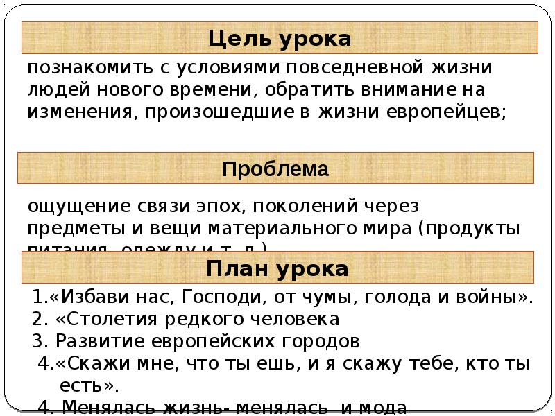 Повседневная жизнь по истории 7 класс презентация