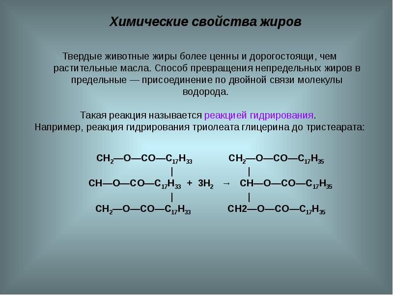 Сложные эфиры и жиры презентация 10 класс