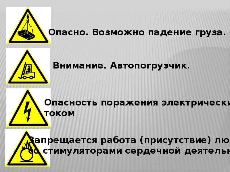 Предупреждающие знаки презентация