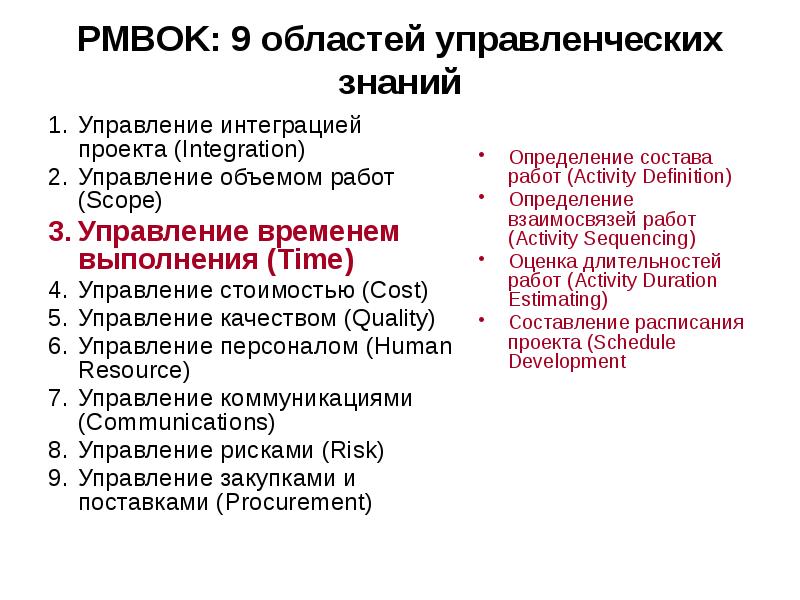 Управление интеграцией проекта