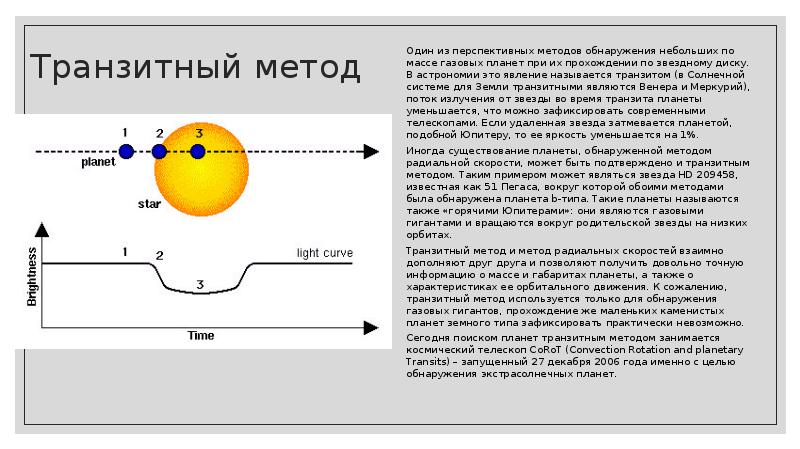 Проект методы обнаружения экзопланет