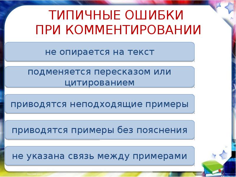 Типичные ошибки при обучении. Типичные ошибки в контрольной работе.