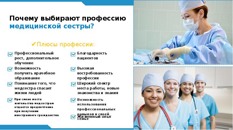 Профессия медицинская сестра презентация