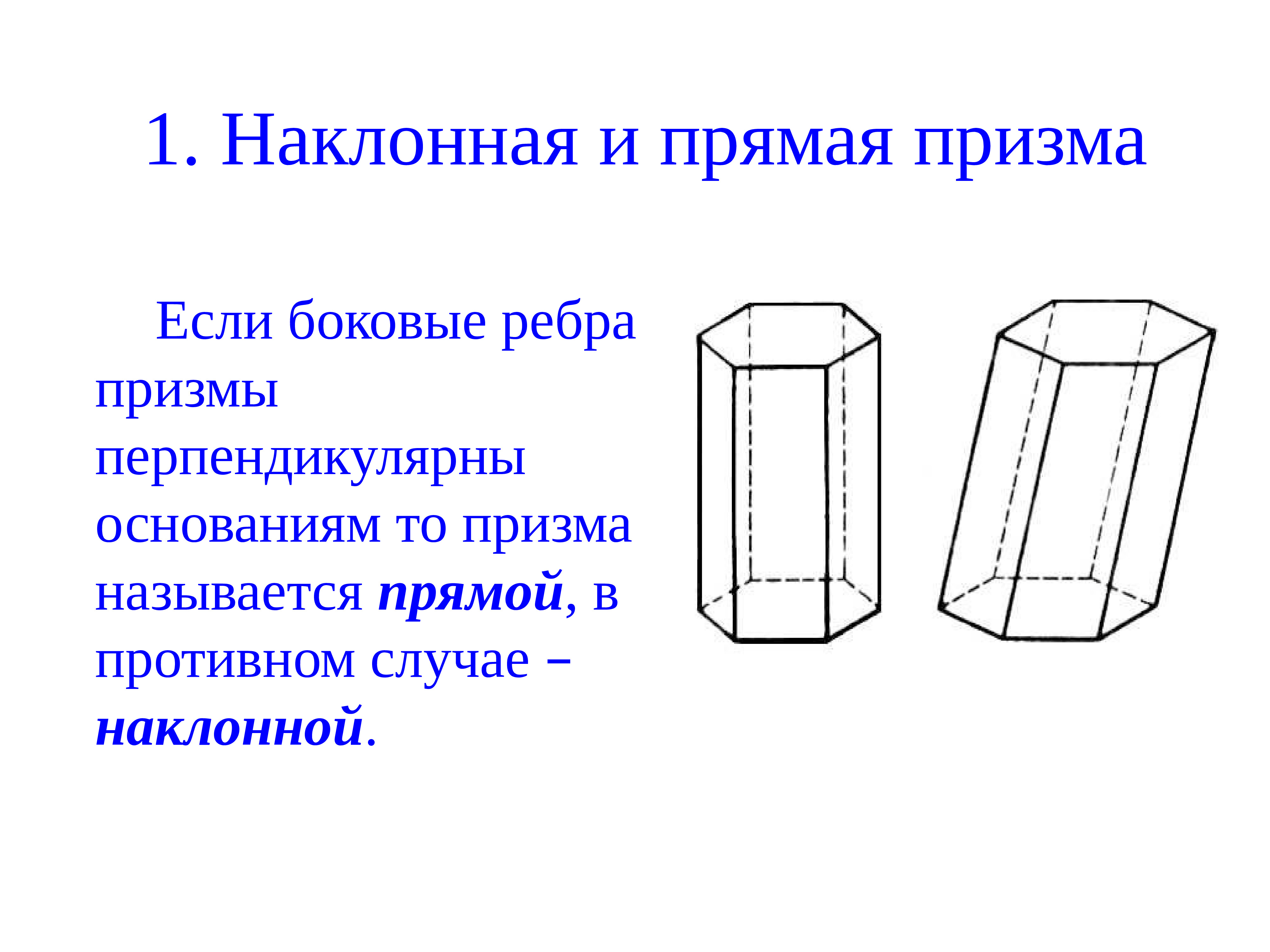 Выбери рисунки с изображением призмы