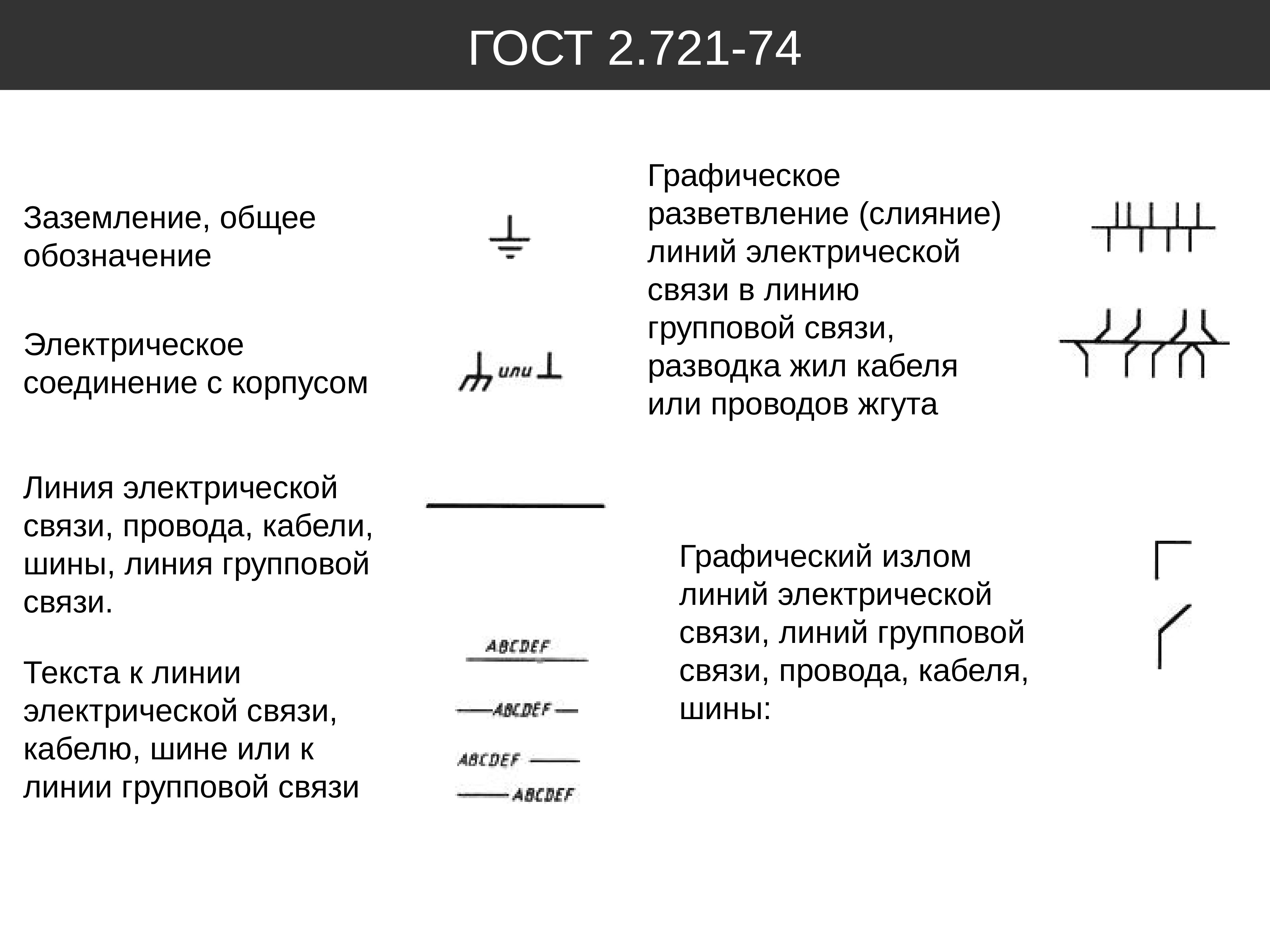 Какой толщины изображают на принципиальной схеме линии электрической связи