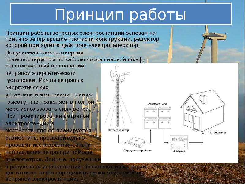 Ветряная электростанция презентация