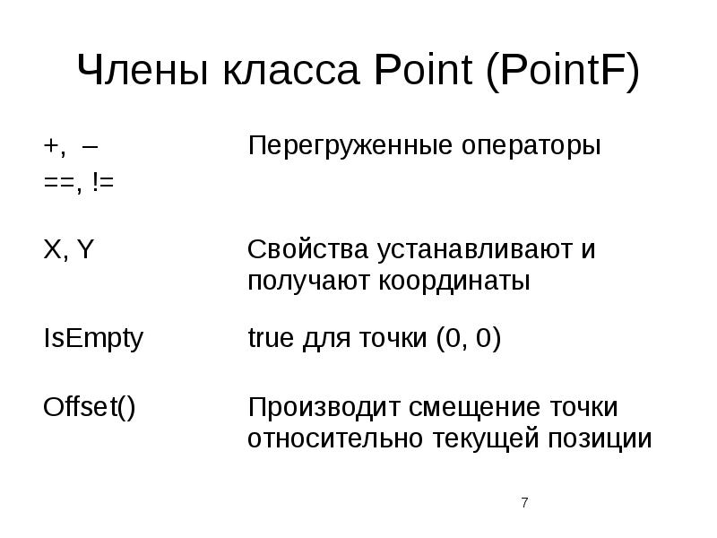 Класс point. Функциональным членам классов. Свойство это член класса. Свойства как член класса.