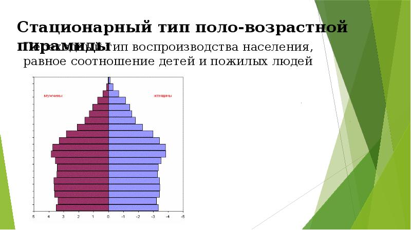 План описания половозрастной пирамиды населения