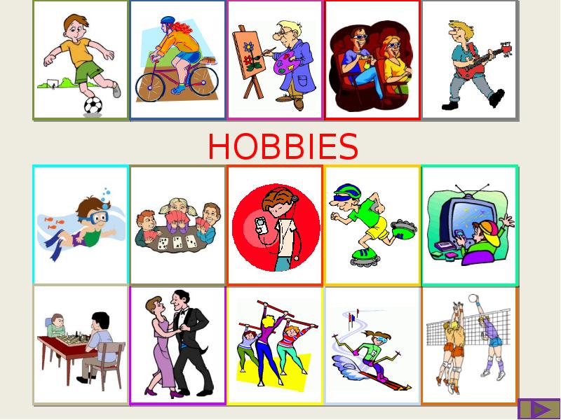 План ответ hobbies and pastime