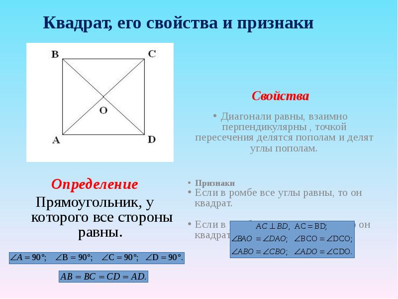 Любой квадрат прямоугольник верно