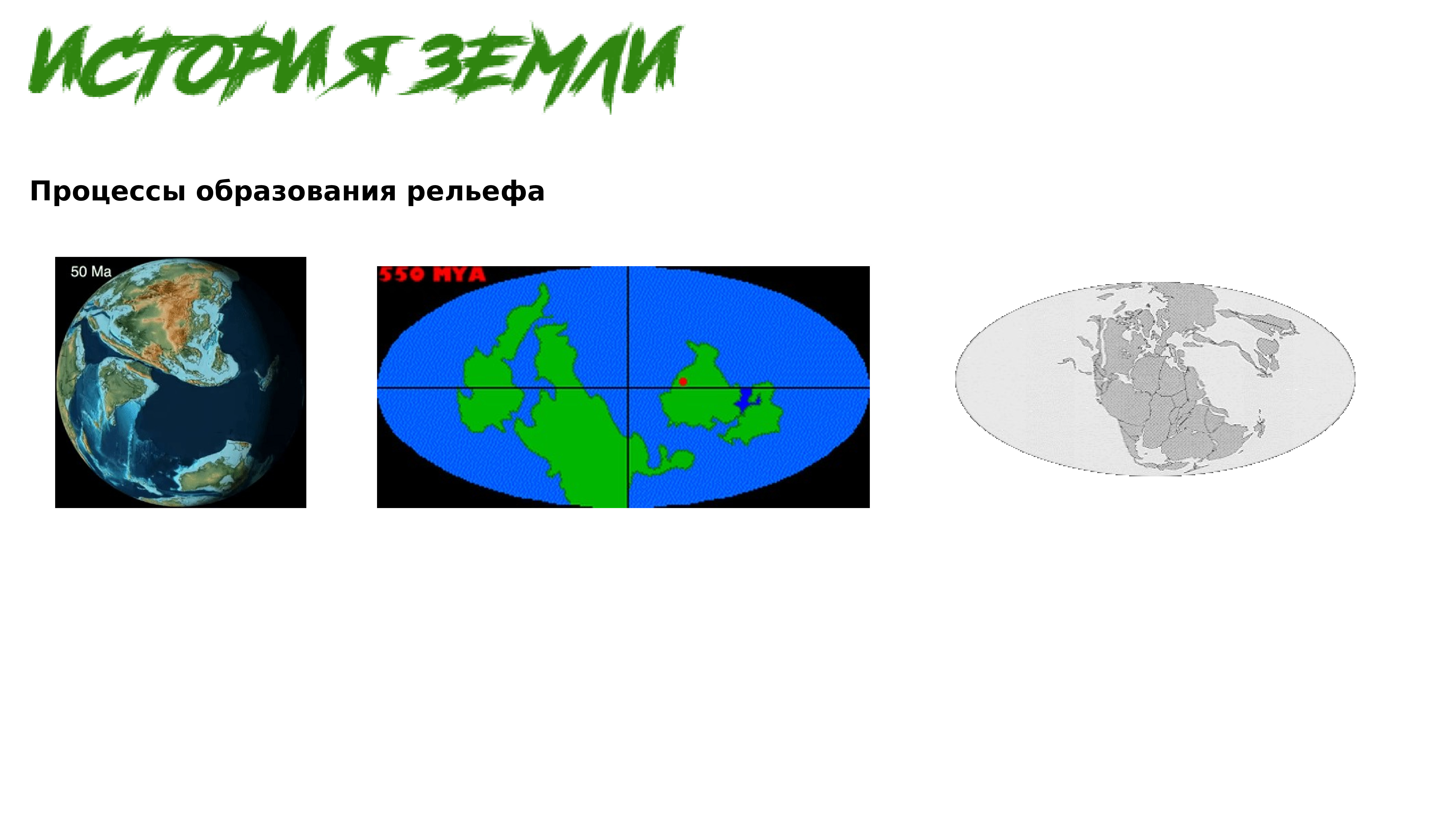 Процессы образования рельефа