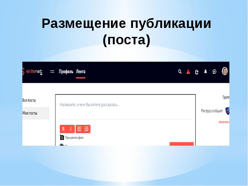 Размещение публикаций. Скиллснет ру это. Социальная сеть деловых партнеров Skillsnet ярлык. Удалить аккаунт Skillsnet.