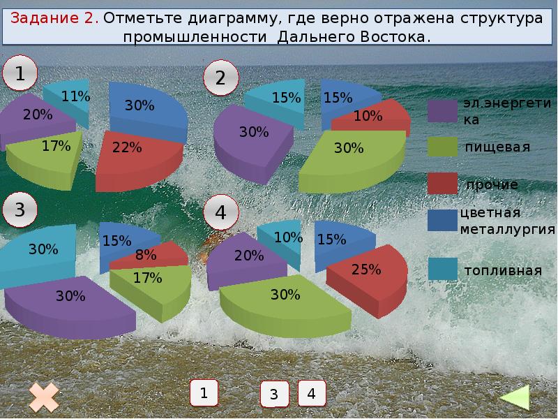 Диаграмма отраслевой структуры хозяйства дальнего востока