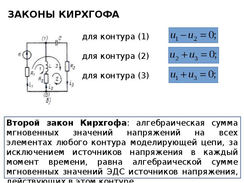 Закон кирхгофа презентация