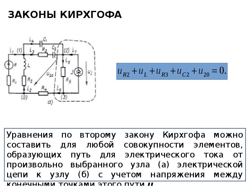 Закон кирхгофа для цепи