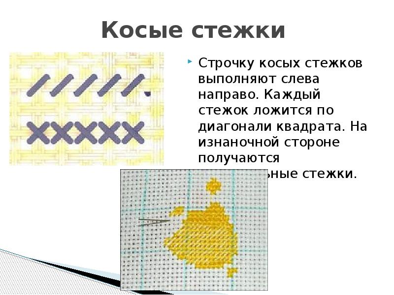 Строчка косого стежка 2 класс технология презентация