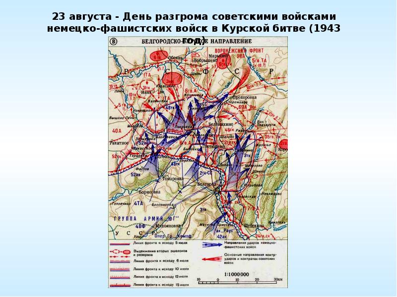 Планы сторон на курской битве