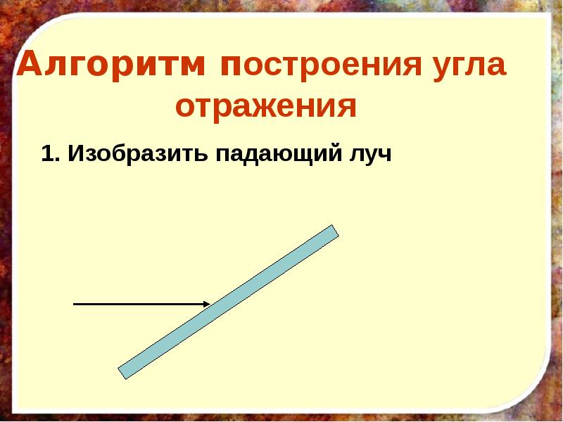 Презентация закон отражения света 8 класс