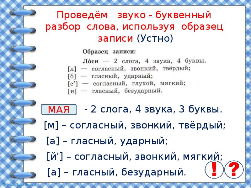 Звуко буквенный разбор слова 2 класс презентация