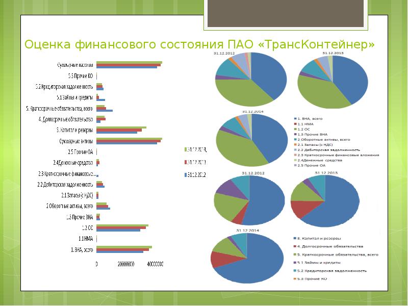 Оценка финансового состояния ПАО «ТрансКонтейнер»