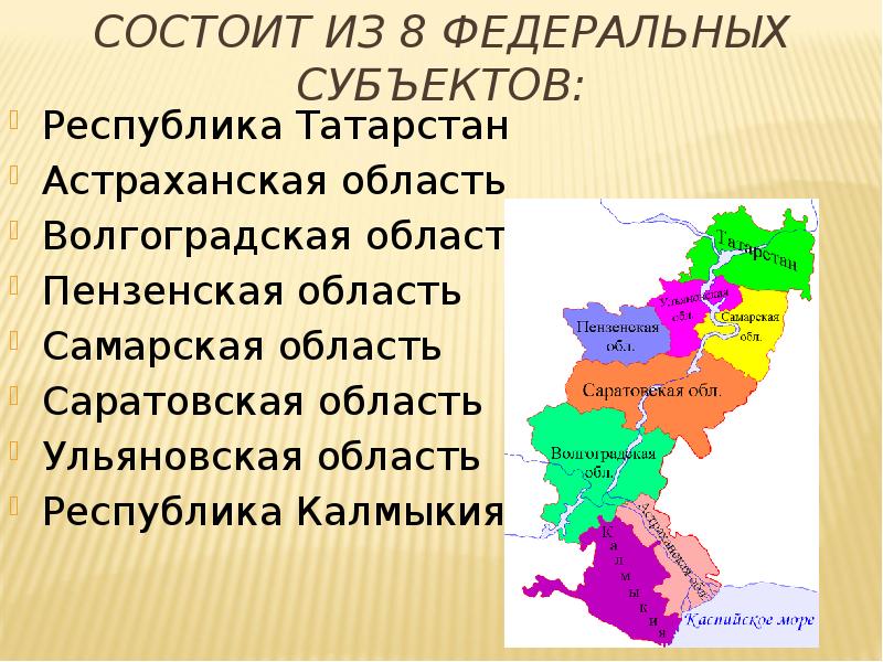 Рельеф эгп поволжья. Проблемы и перспективы развития Поволжья.