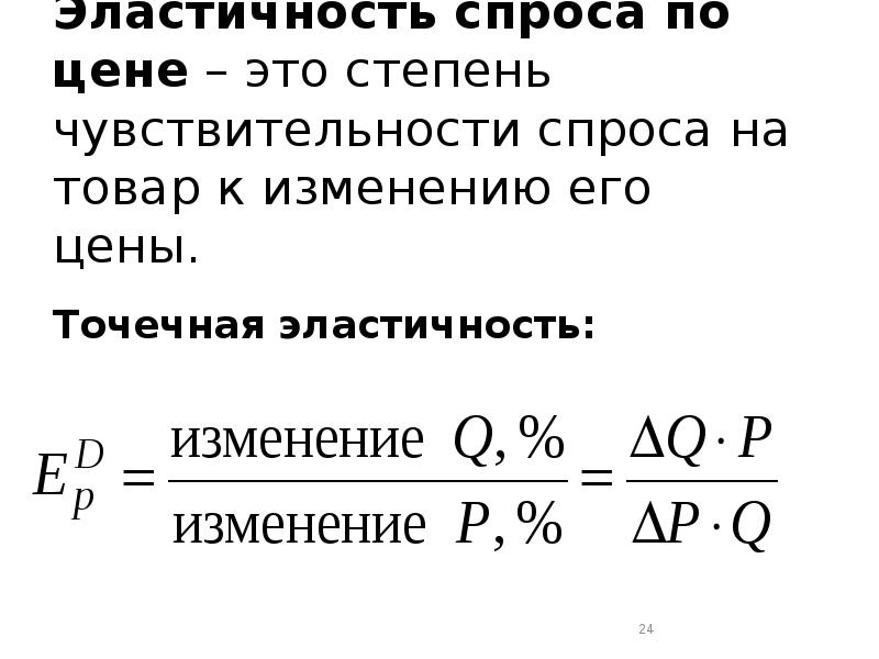 Степени эластичности спроса по цене. Эластичность спроса. Точечная эластичность спроса. Точечная эластичность спроса по цене. Точечная эластичность спроса по цене формула.