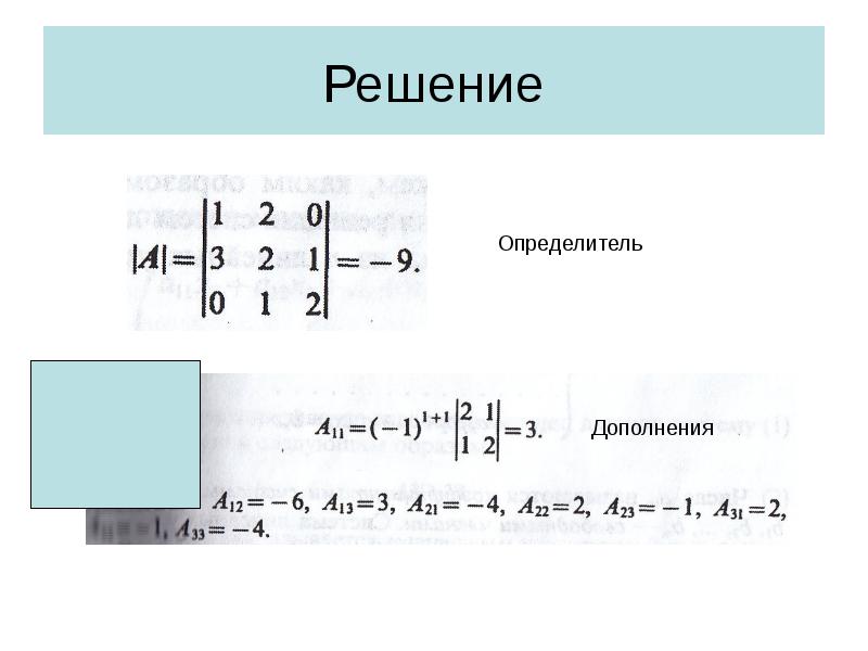Решение Решение