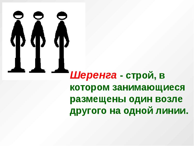 Назовите строй в котором занимающиеся расположены