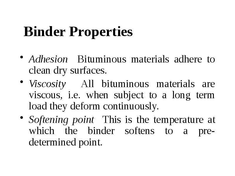 PART 8 BITUMINOUS MATERIALS