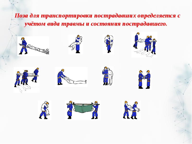 Способы переноски пострадавшего. Способы иммобилизации и переноски пострадавшего. Позы для транспортировки пострадавших. Иммобилизация и способы транспортировки пострадавших.. Позы для переноски пострадавшего.