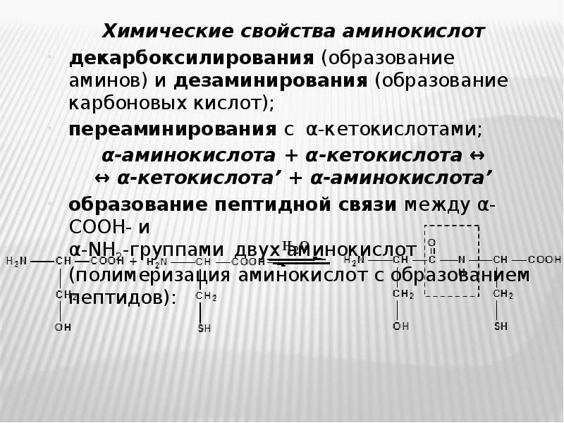 Общая характеристика аминокислот. Образование сложных эфиров аминокислот. Физико-химические свойства аминокислот. Свойства аминокислот.